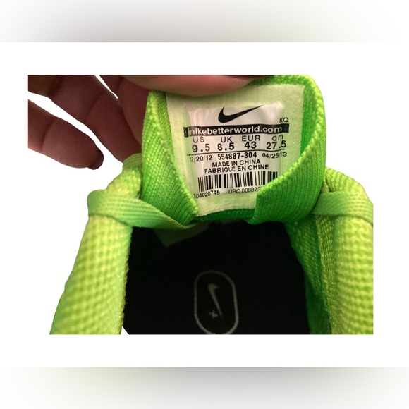 Nike Flyknit Lunar 1+ One Electric Green White Men's Size 9.5  554887-304 1 - Picture 2 of 8